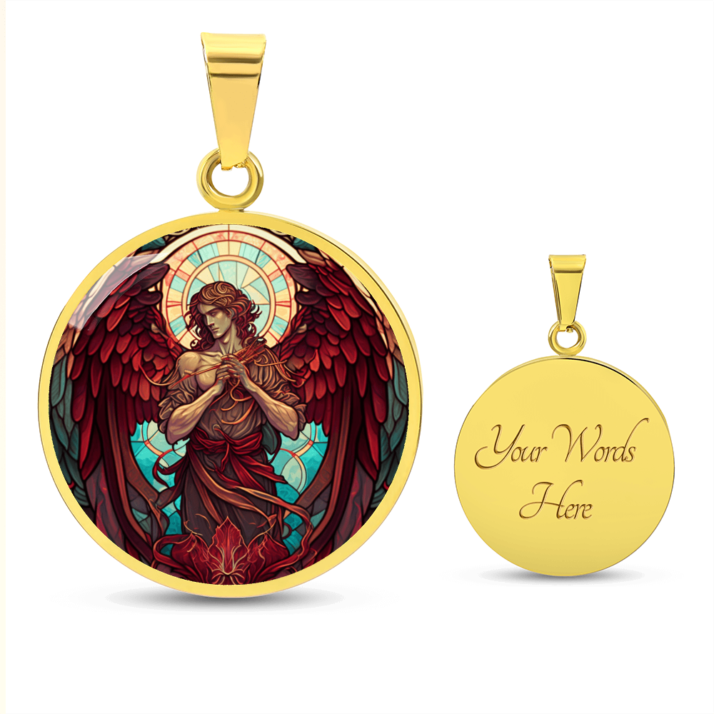 Archangel Uriel Graphic Art Necklace
