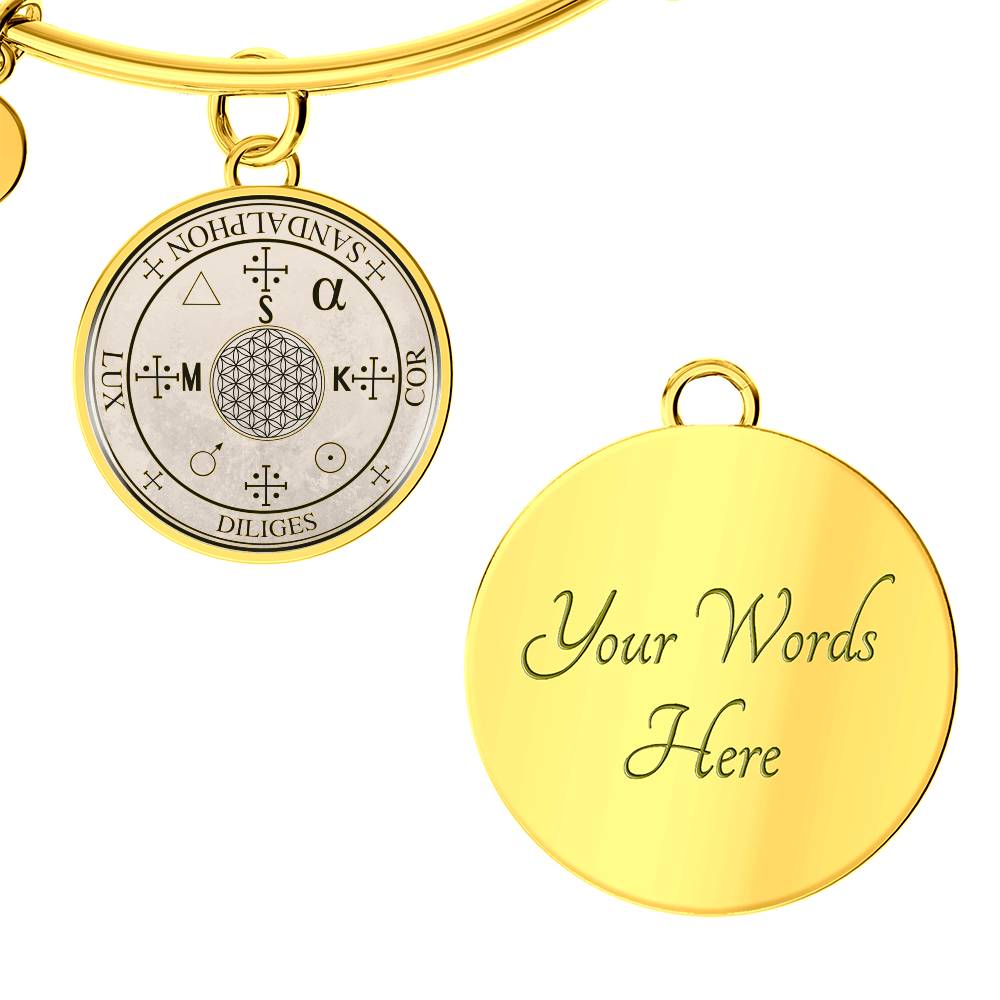 Archangel Sandalphon Sigil Bracelet - Old Manuscript