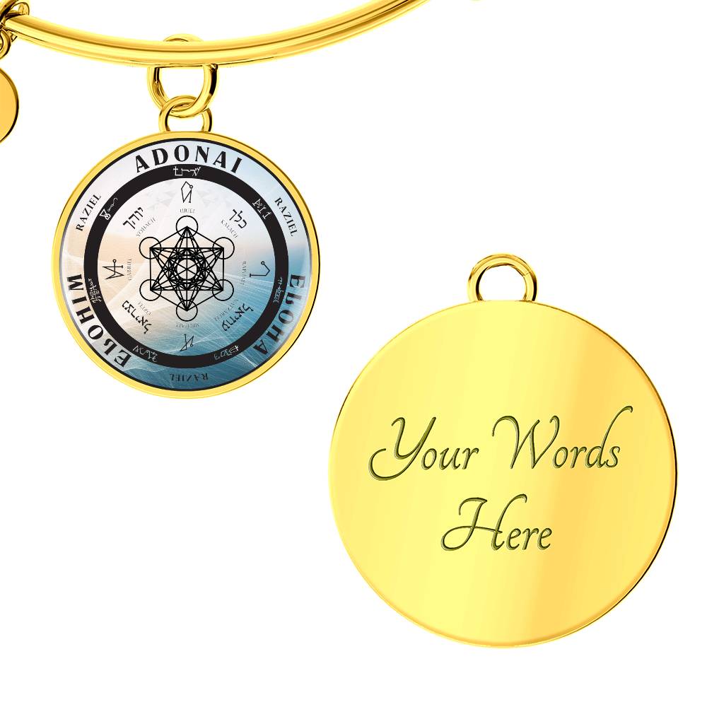 Archangel Raziel Sigil Wave Bracelet