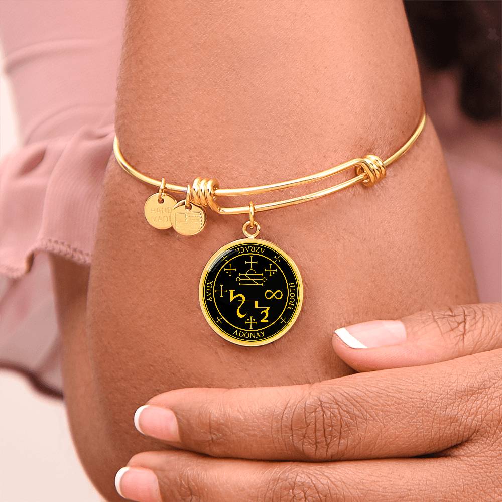 Archangel Azrael Sigil Bracelet - Black