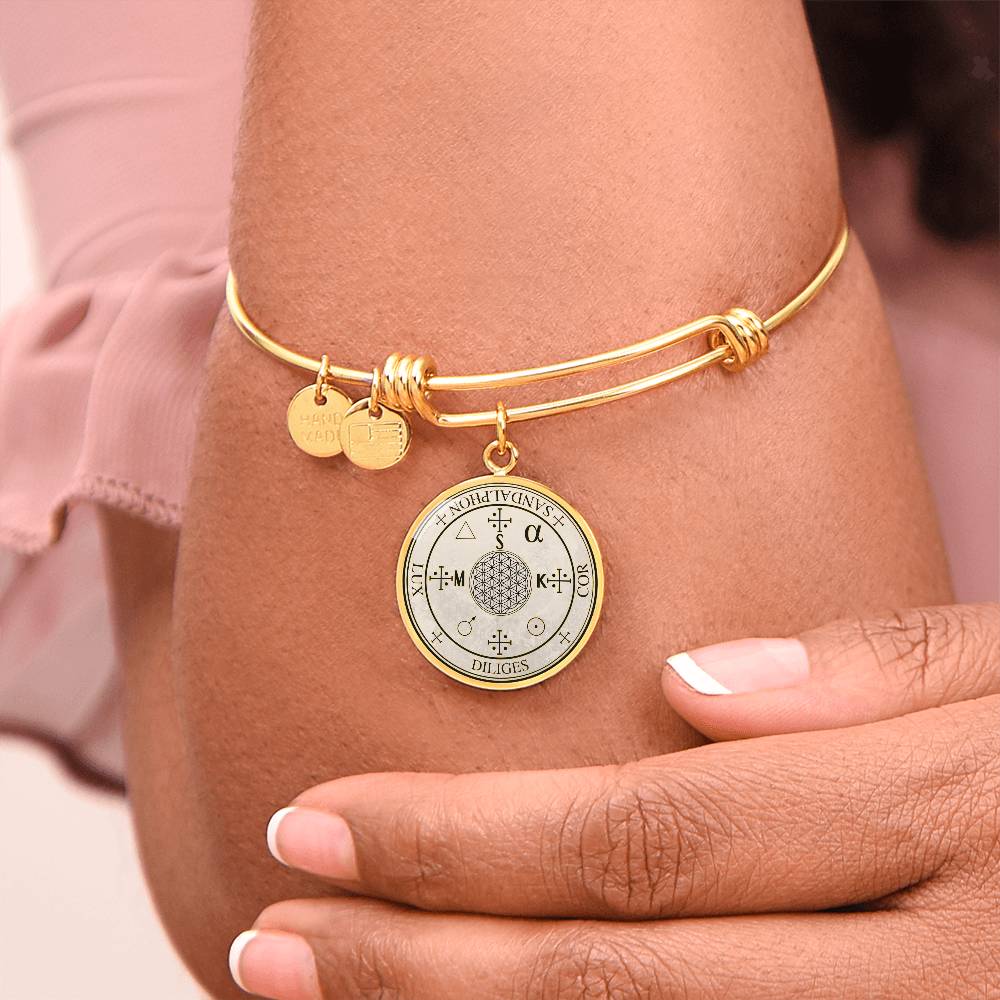 Archangel Sandalphon Sigil Bracelet - Old Manuscript
