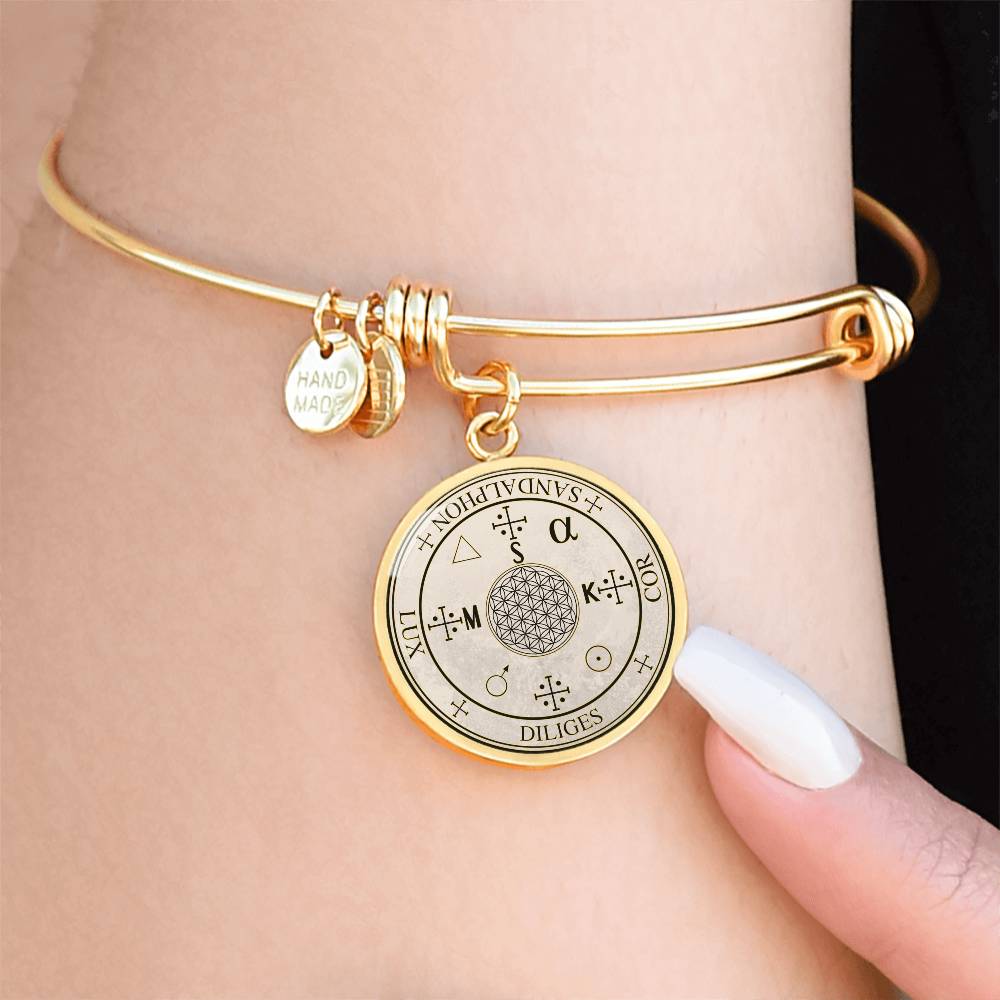Archangel Sandalphon Sigil Bracelet - Old Manuscript