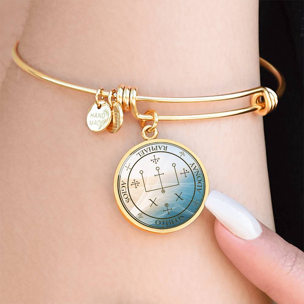 Archangel Raphael Sigil Wave Bracelet