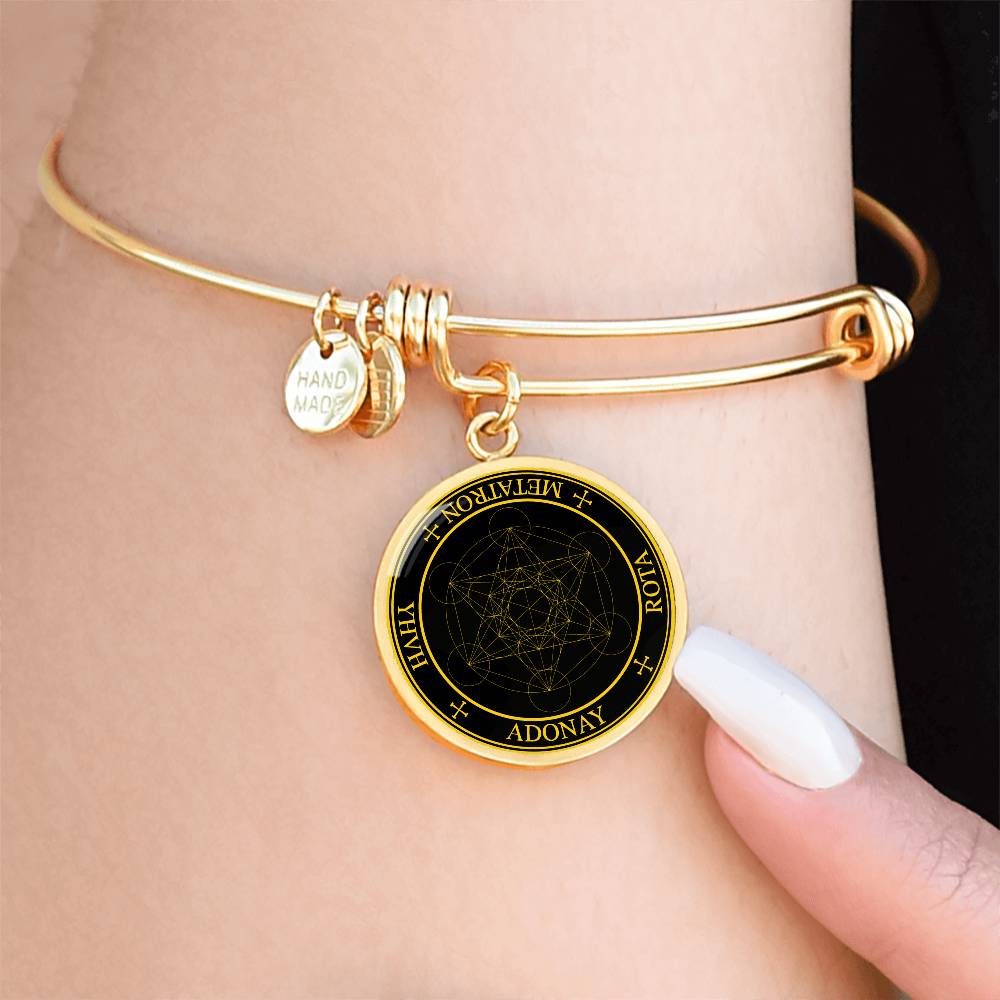 Archangel Metatron Sigil Bracelet - Black