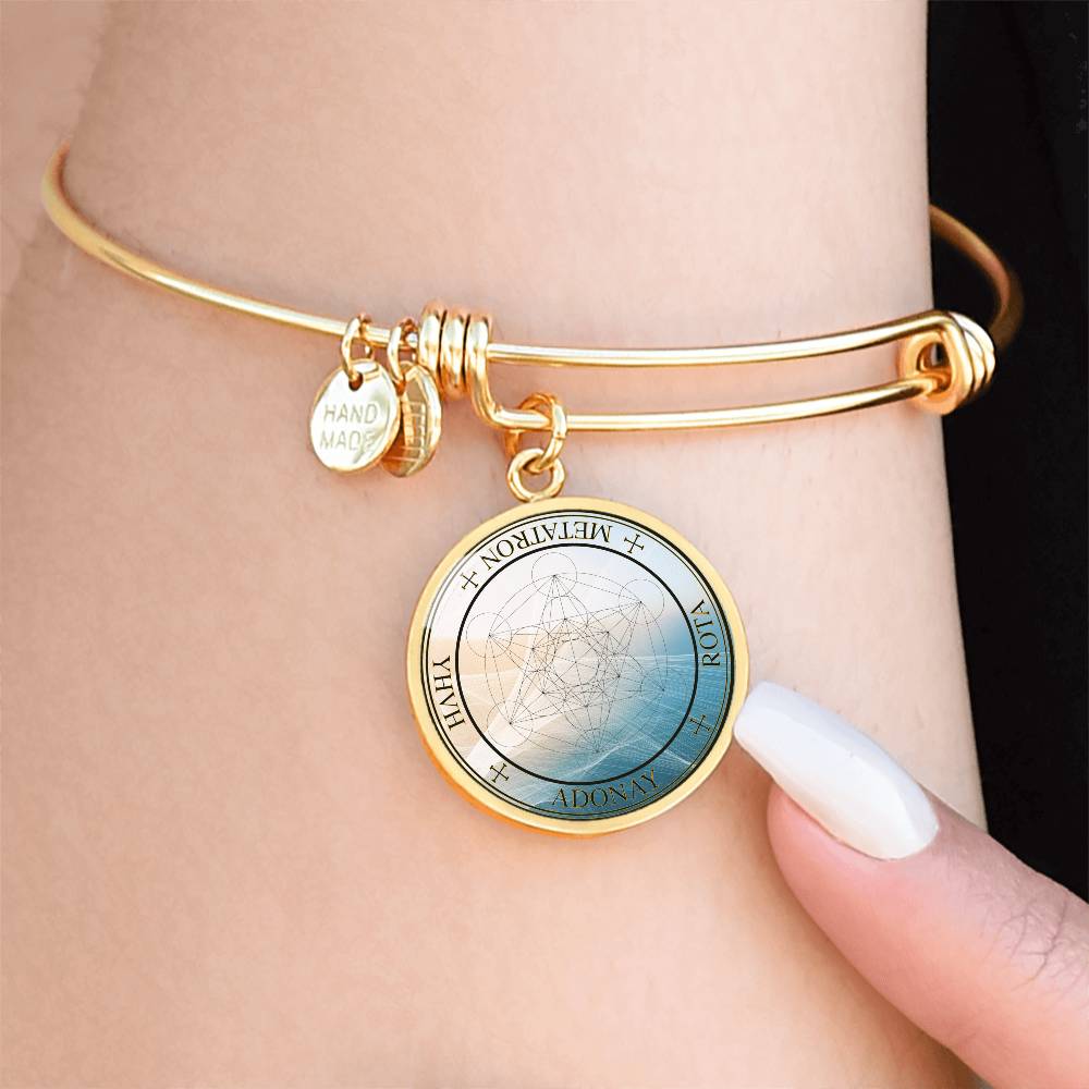 Archangel Metatron Sigil Wave Bracelet