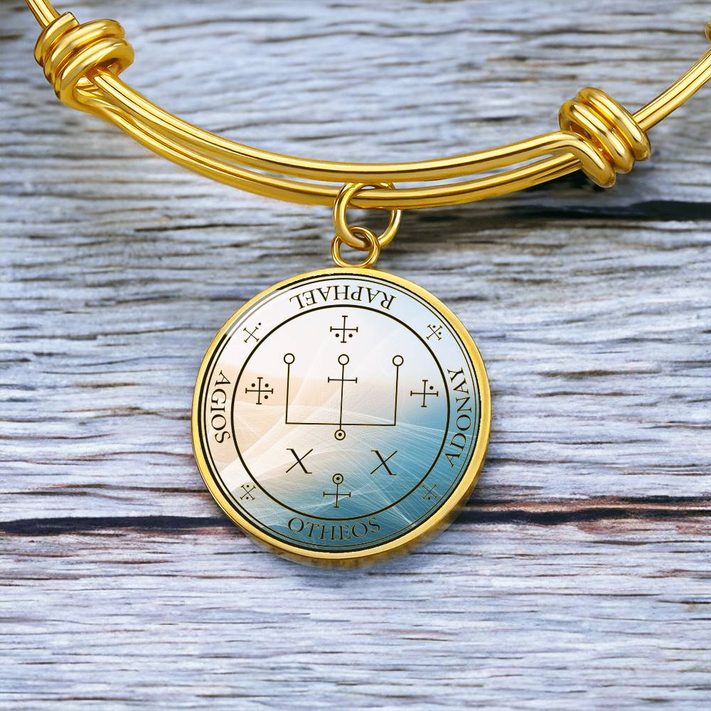 Archangel Raphael Sigil Wave Bracelet