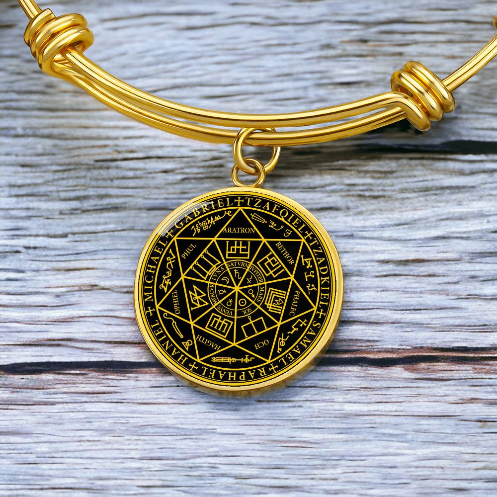 7 Archangels Sigil Bracelet - Black