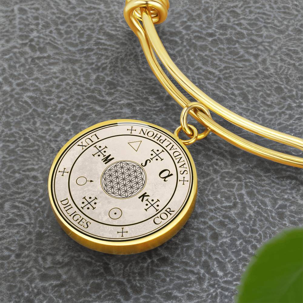 Archangel Sandalphon Sigil Bracelet - Old Manuscript