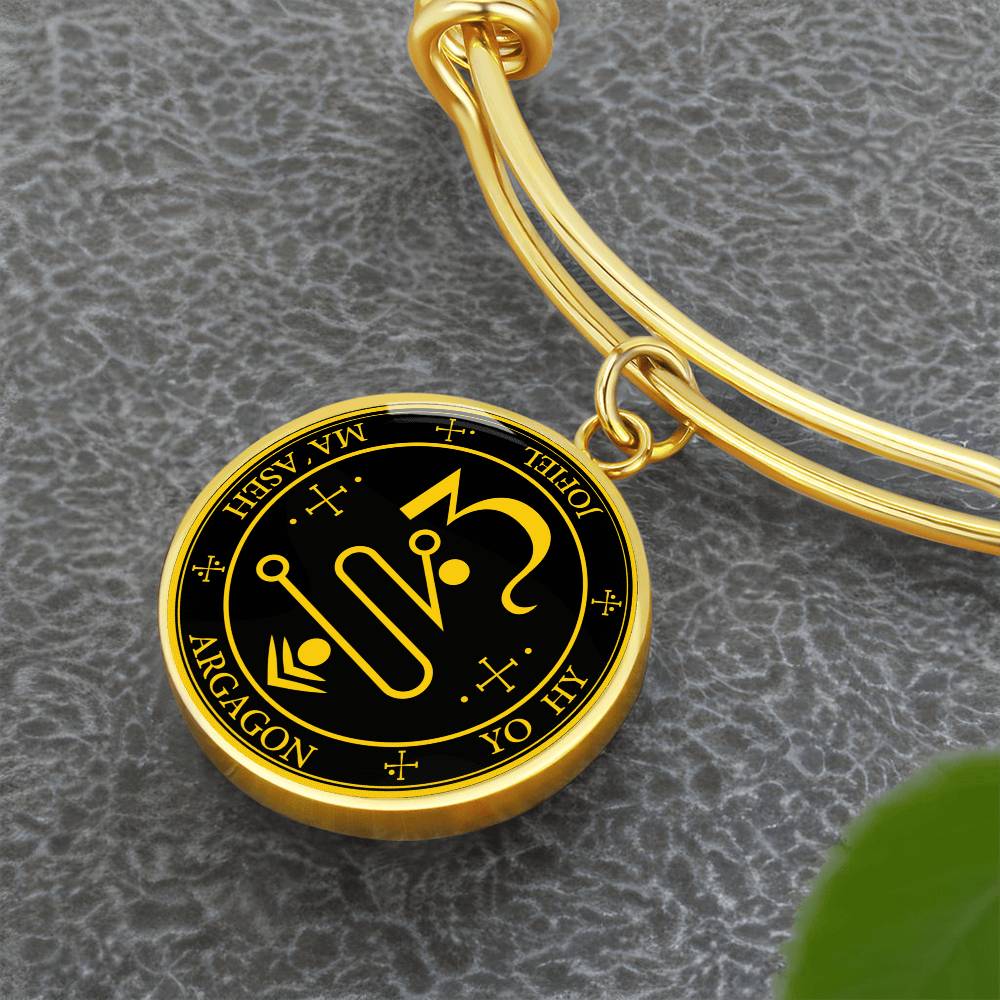 Archangel Jophiel Sigil Bracelet - Black