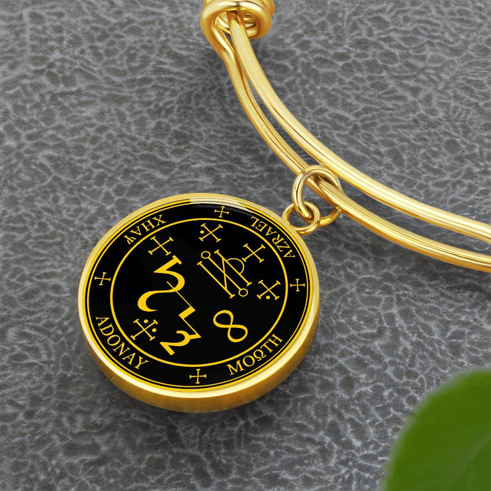 Archangel Azrael Sigil Bracelet - Black