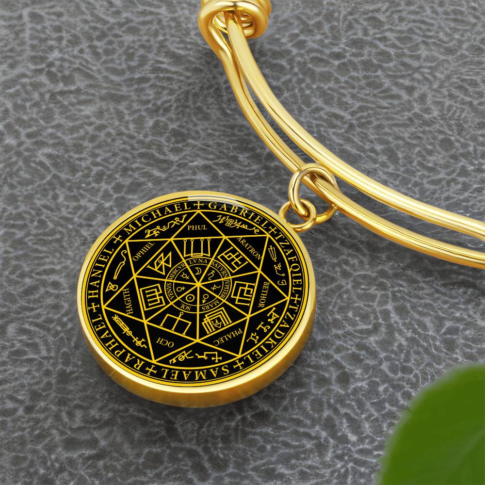 7 Archangels Sigil Bracelet - Black