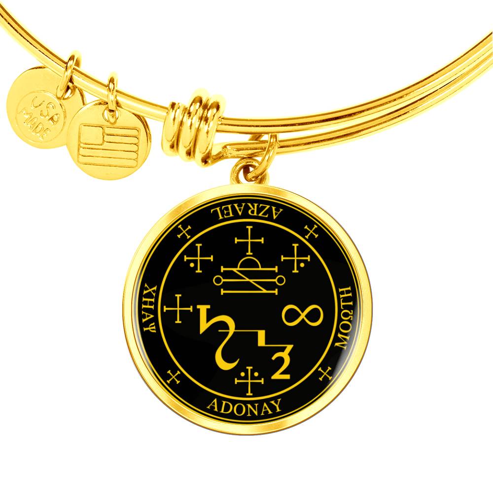 Archangel Azrael Sigil Bracelet - Black