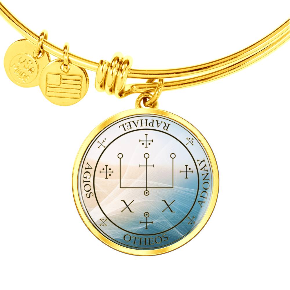Archangel Raphael Sigil Wave Bracelet