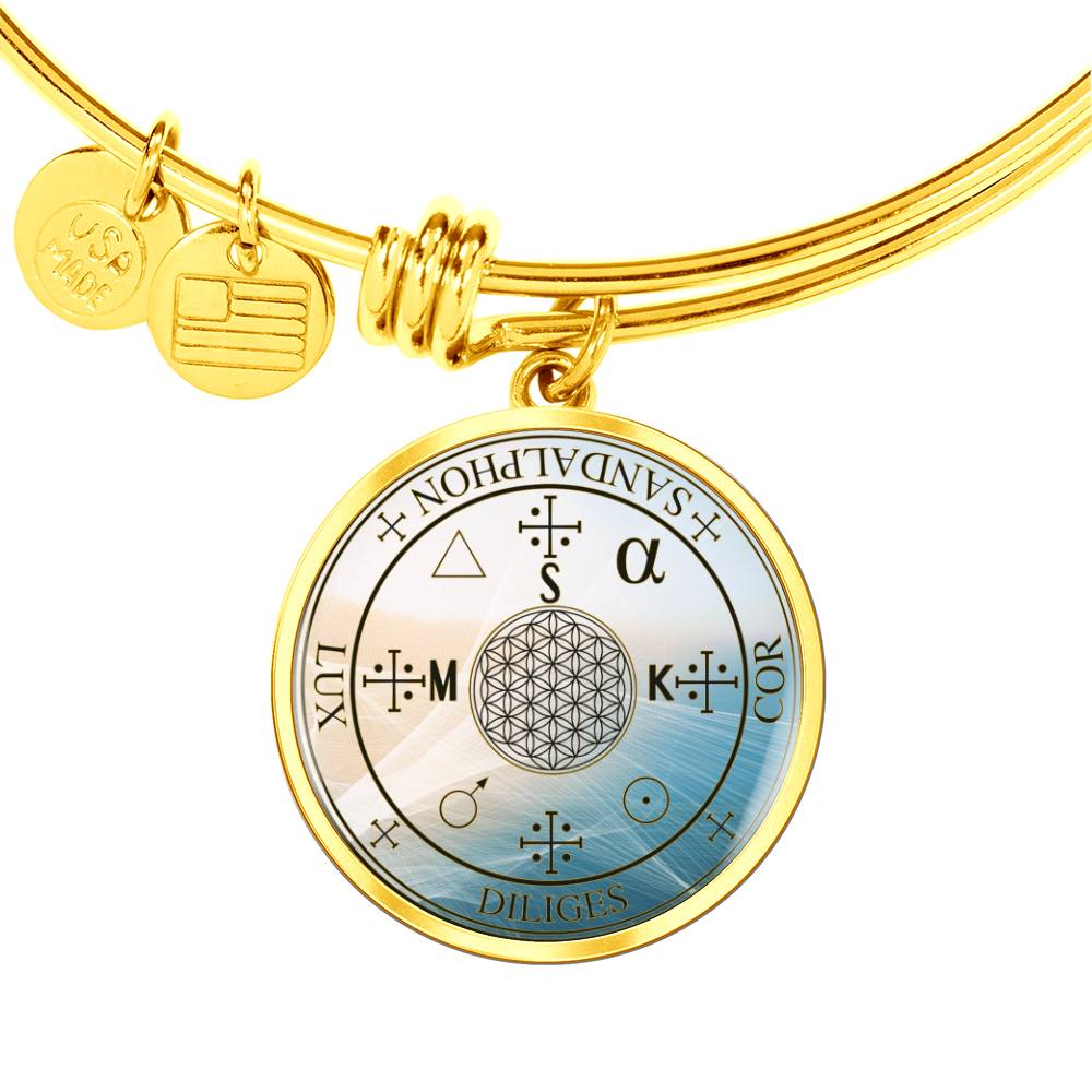 Archangel Sandalphon Sigil Wave Bracelet