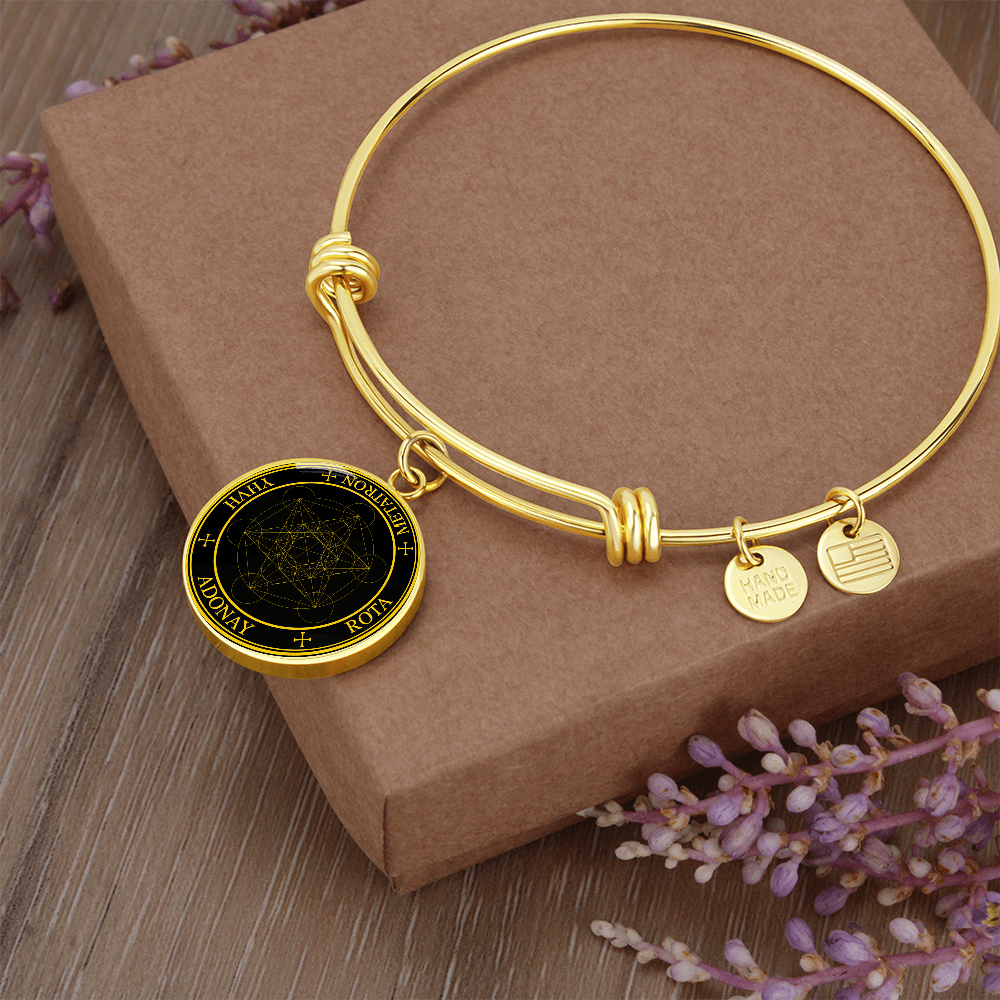 Archangel Metatron Sigil Bracelet - Black