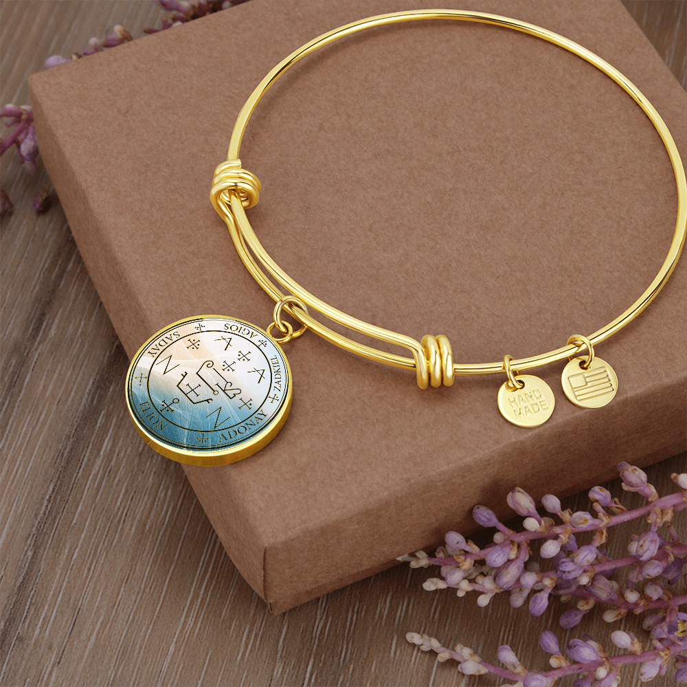 Archangel Zadkiel Sigil Wave Bracelet