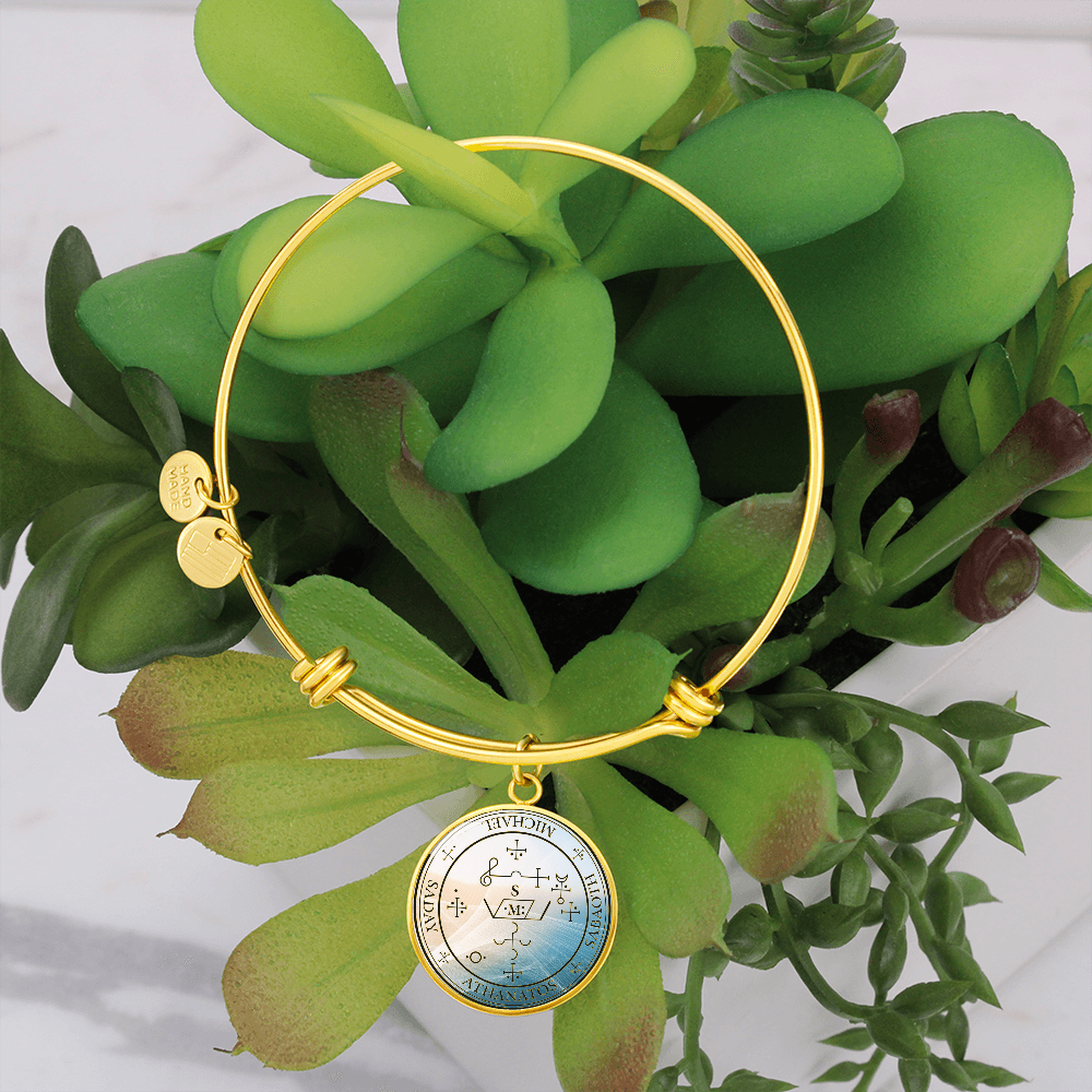 Archangel Michael Sigil Wave Bracelet