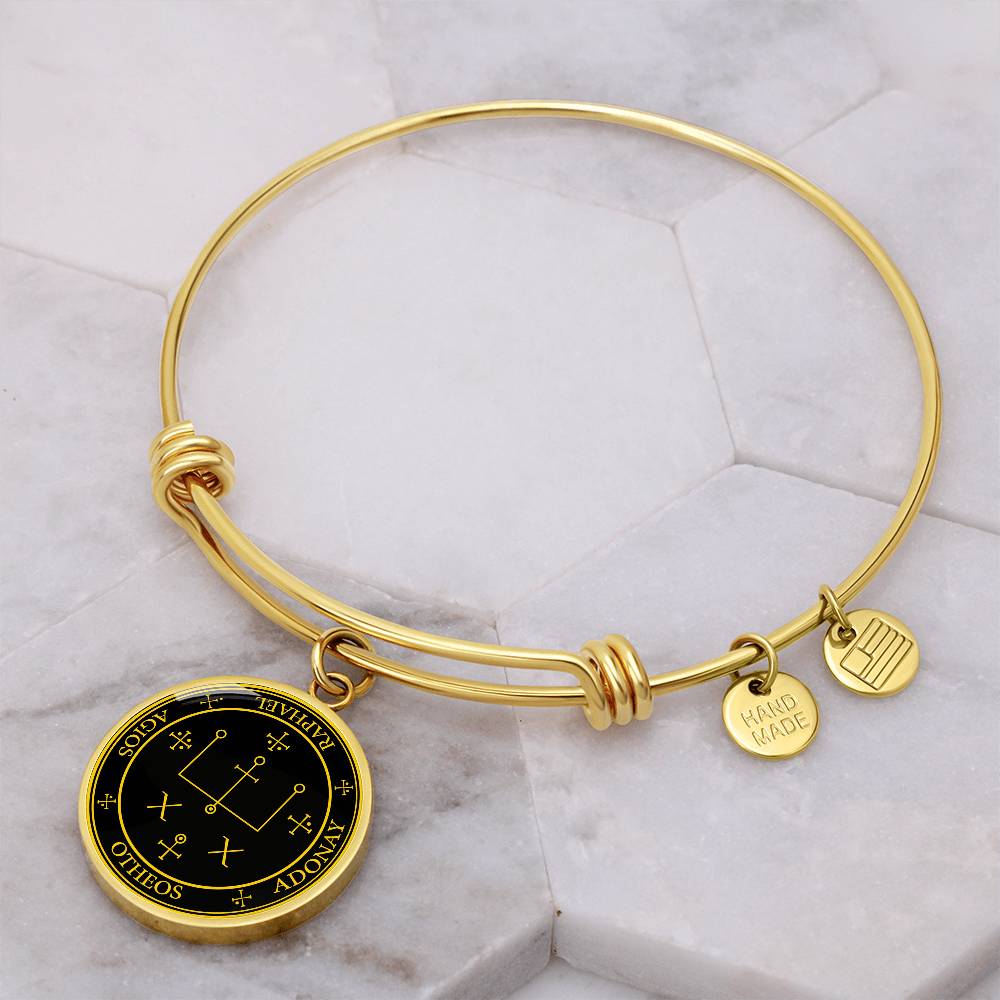 Archangel Raphael Sigil Bracelet - Black