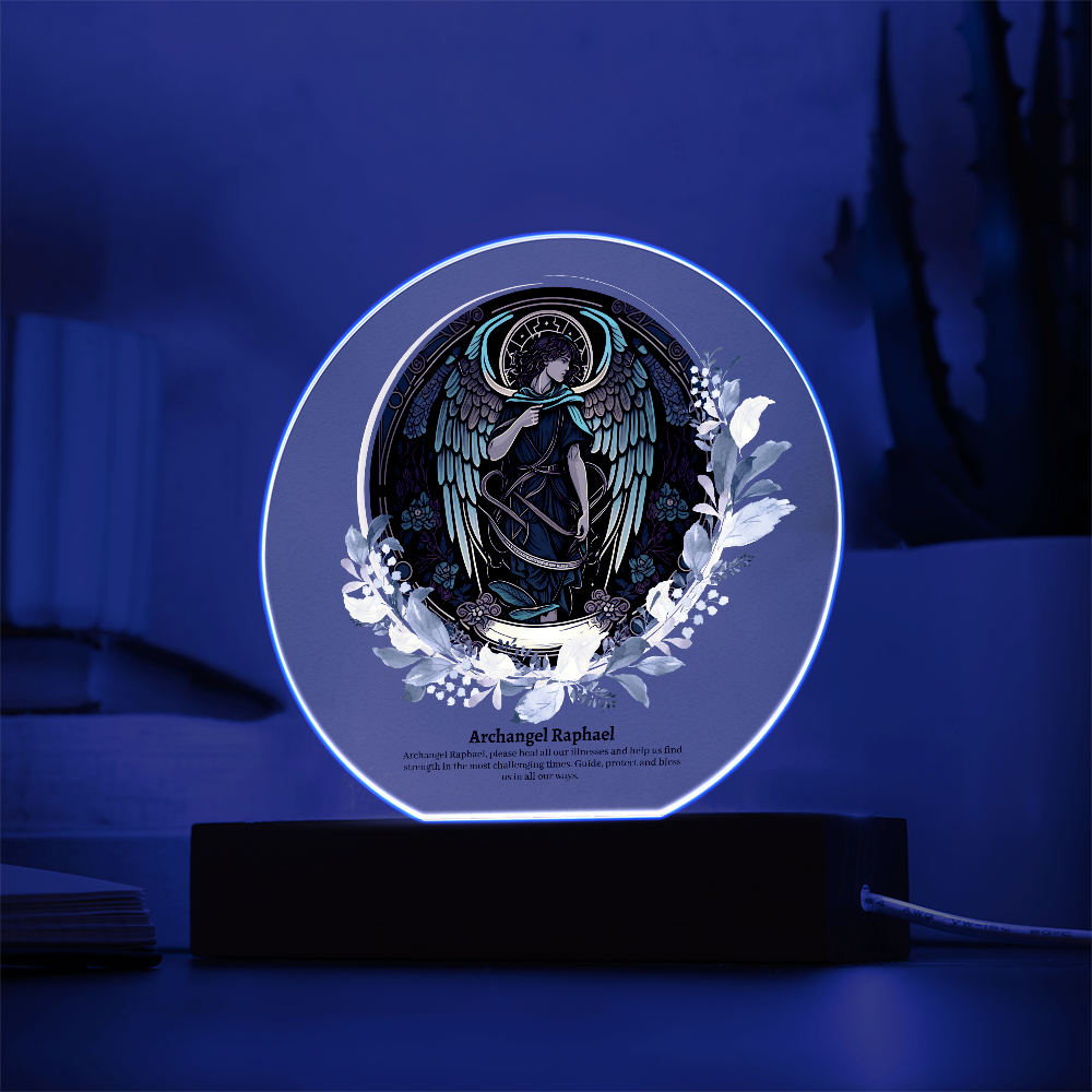 Archangel Raphael Acrylic Plaque