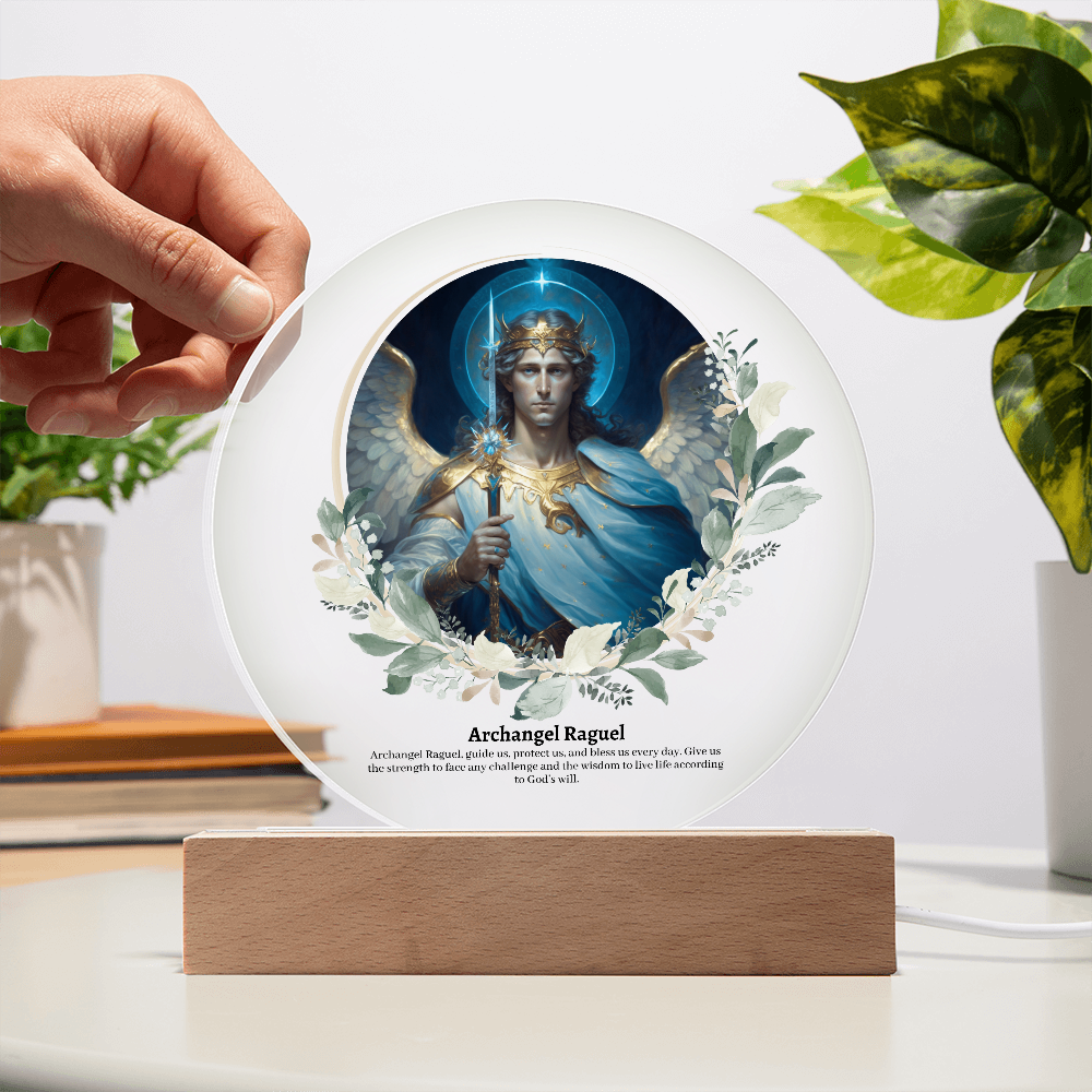 Archangel Raguel Acrylic Plaque