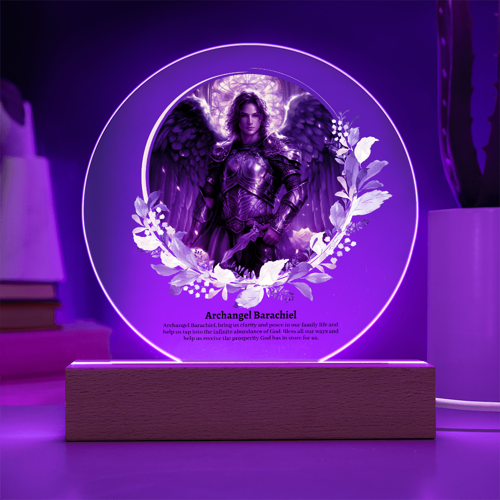 Archangel Barachiel Acrylic Plaque