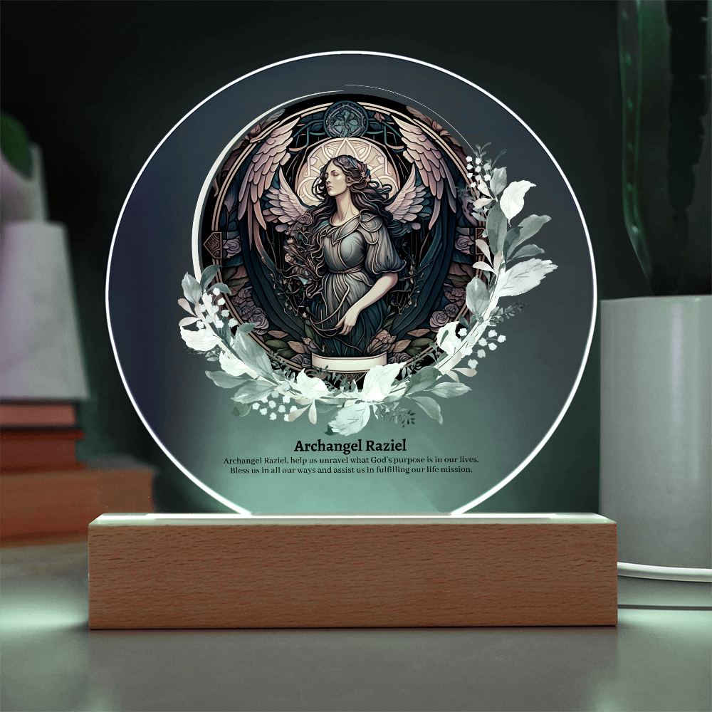 Archangel Raziel Acrylic Plaque