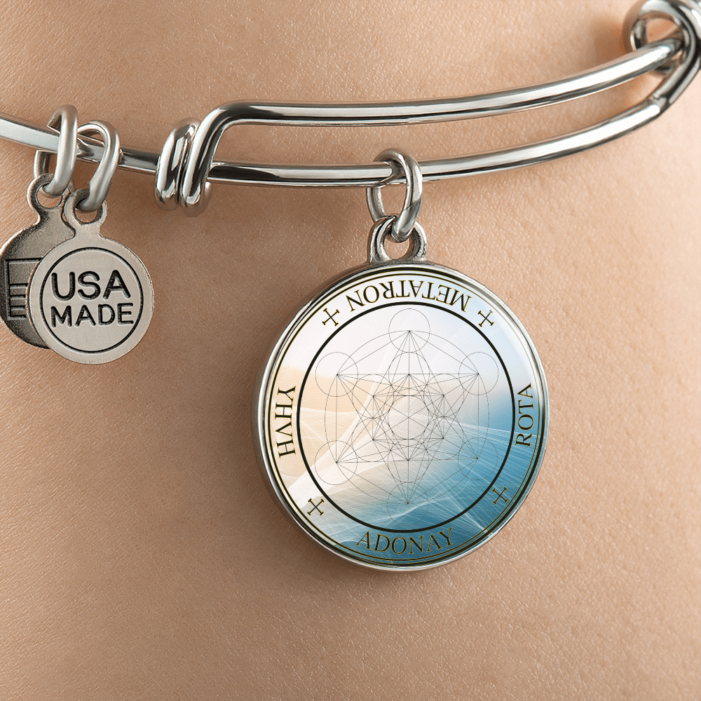 Archangel Metatron Sigil Wave Bracelet