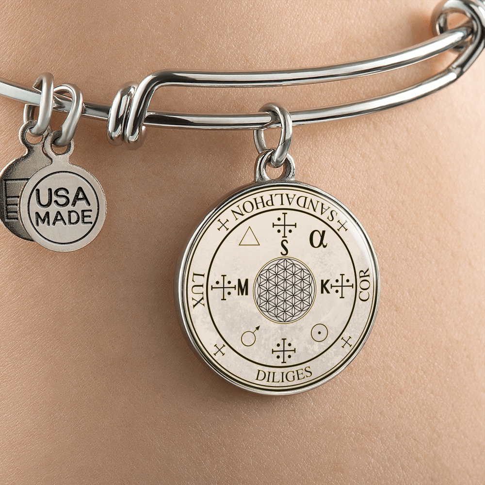 Archangel Sandalphon Sigil Bracelet - Old Manuscript