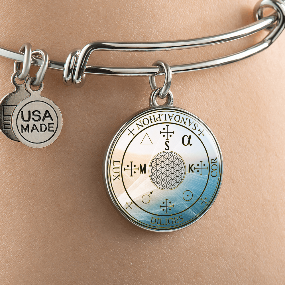Archangel Sandalphon Sigil Wave Bracelet