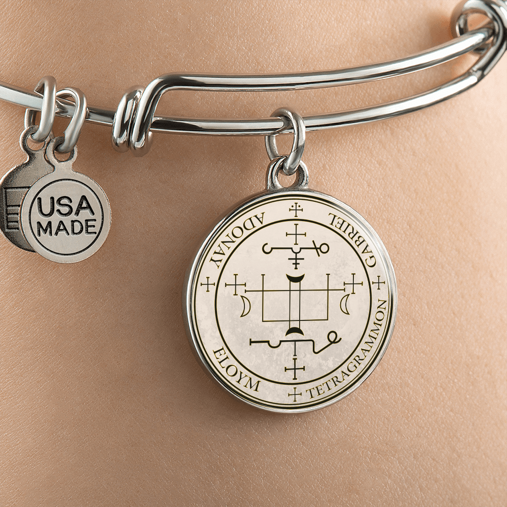 Archangel Gabriel Sigil Bracelet - Old Manuscript