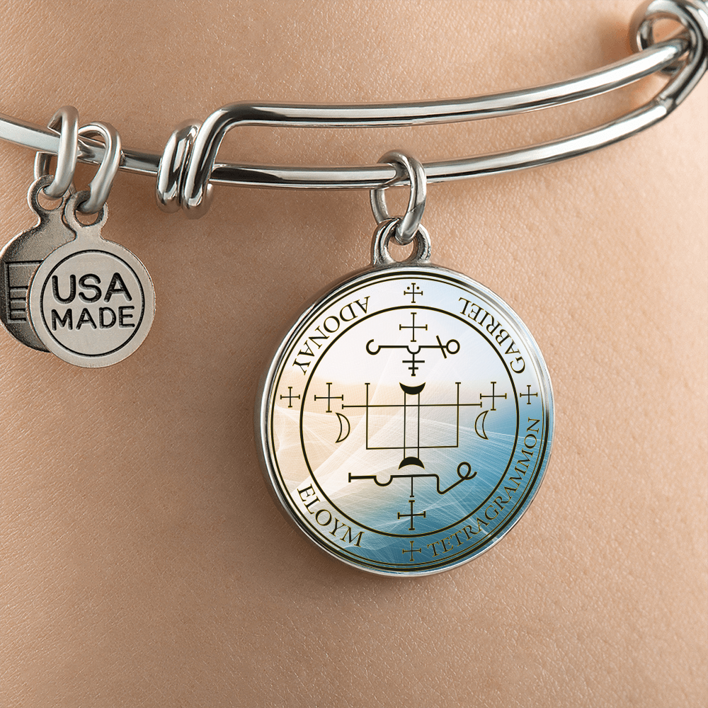 Archangel Gabriel Sigil Wave Bracelet