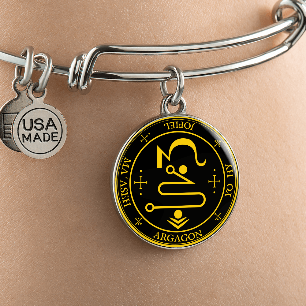 Archangel Jophiel Sigil Bracelet - Black