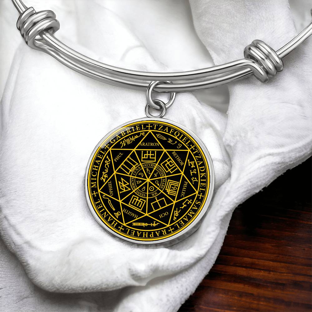 7 Archangels Sigil Bracelet - Black