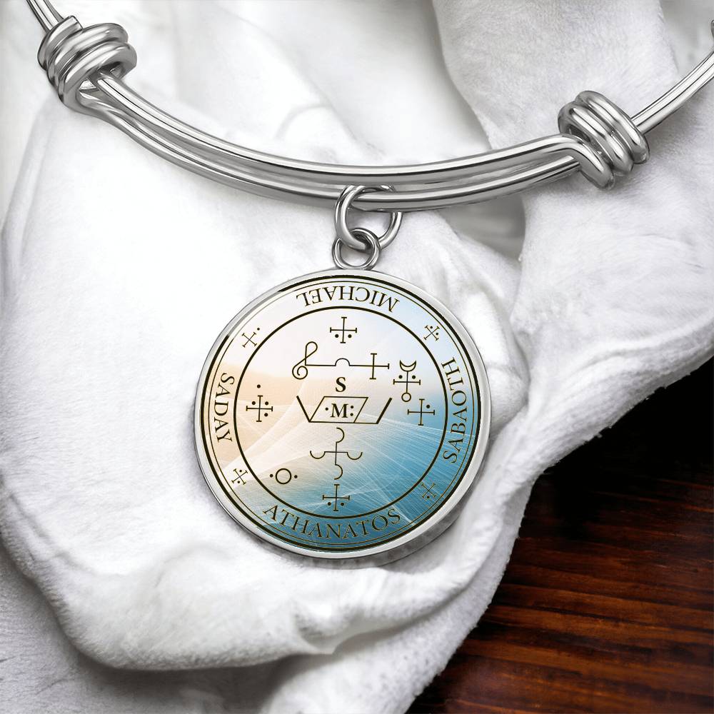 Archangel Michael Sigil Wave Bracelet