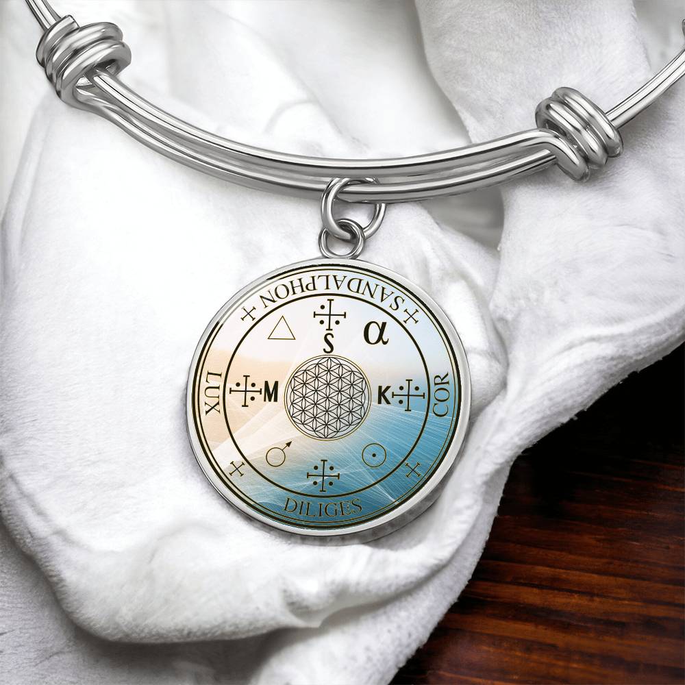 Archangel Sandalphon Sigil Wave Bracelet