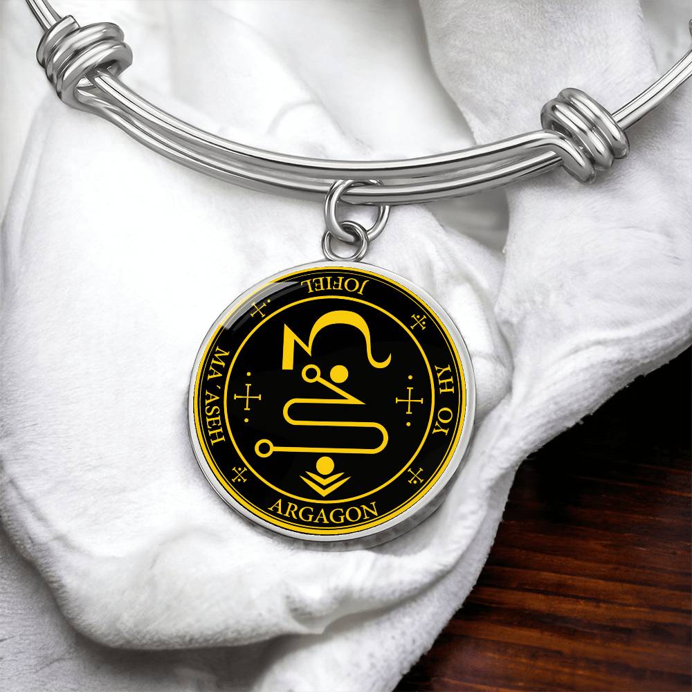 Archangel Jophiel Sigil Bracelet - Black