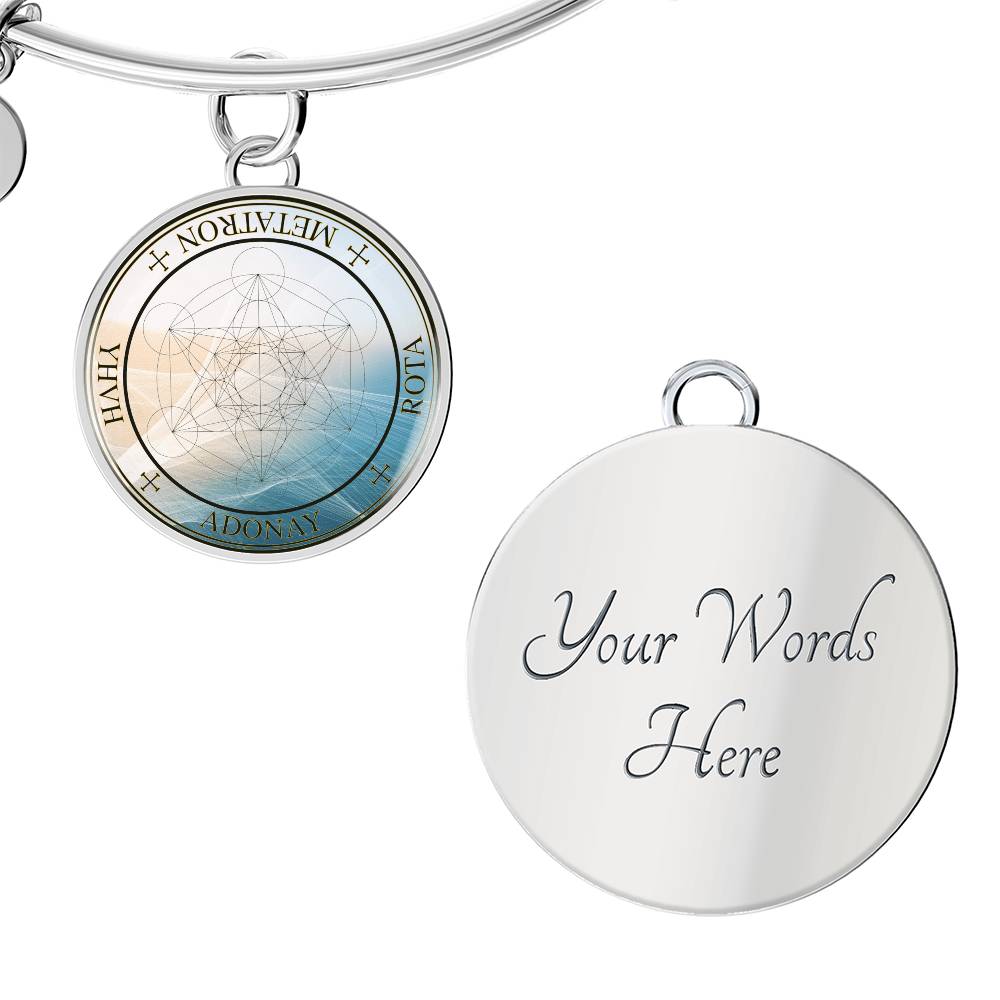 Archangel Metatron Sigil Wave Bracelet