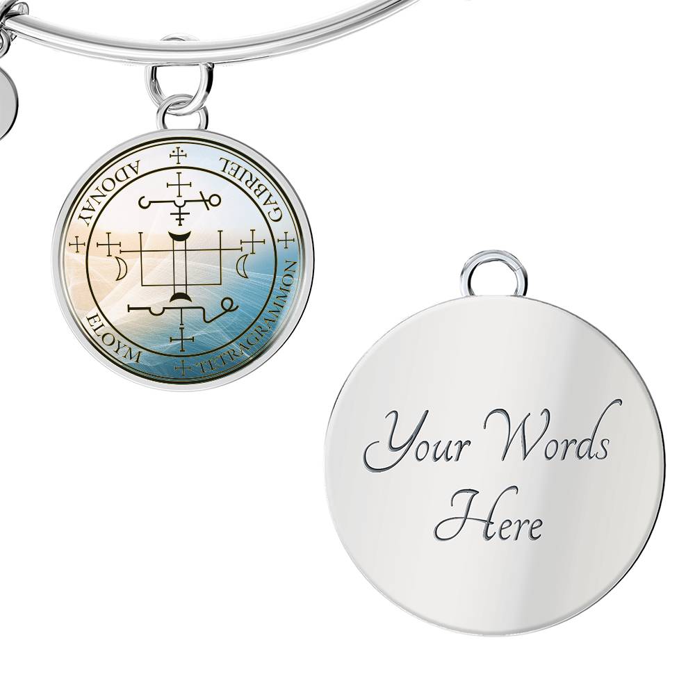 Archangel Gabriel Sigil Wave Bracelet