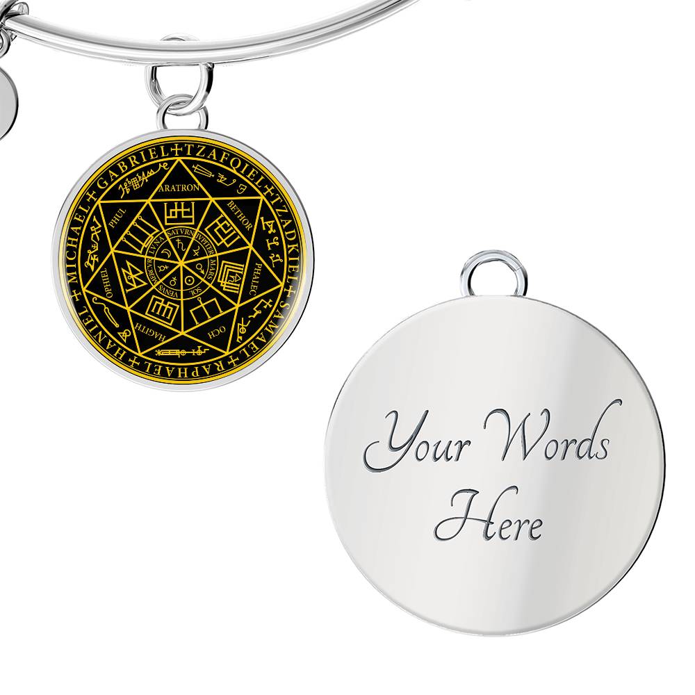 7 Archangels Sigil Bracelet - Black