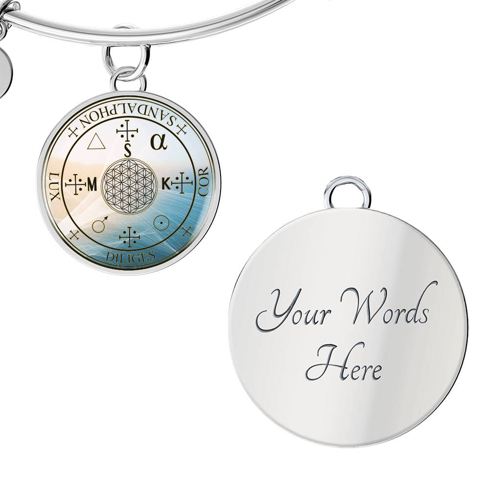 Archangel Sandalphon Sigil Wave Bracelet