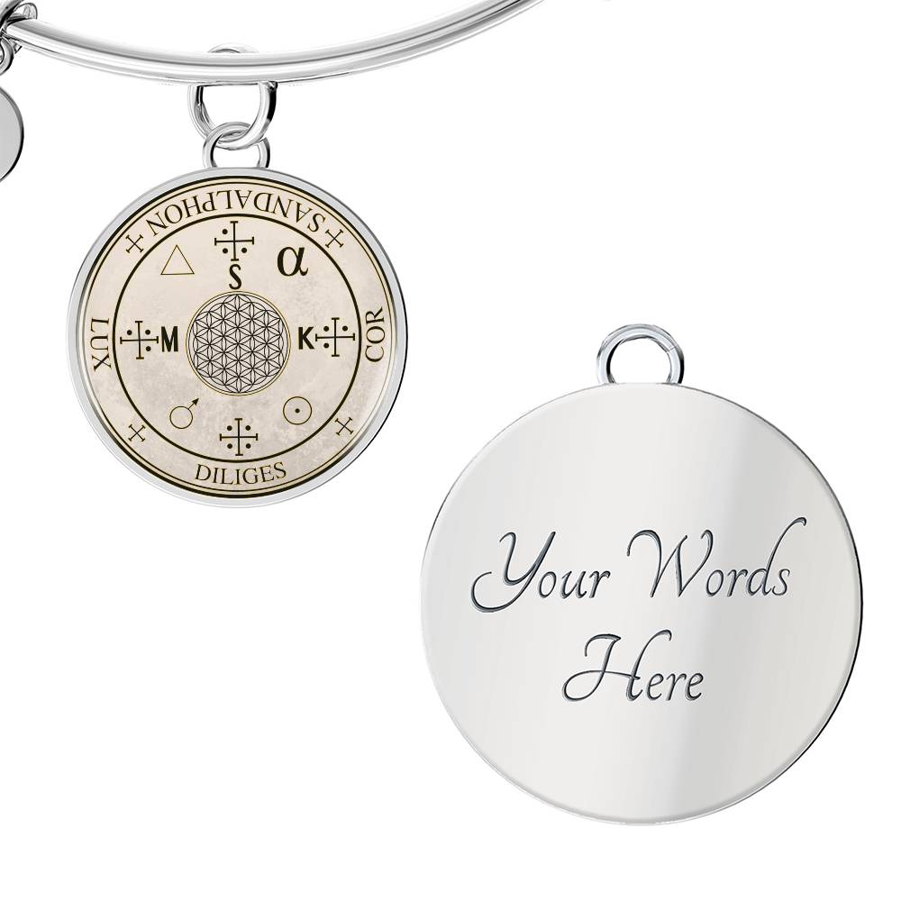 Archangel Sandalphon Sigil Bracelet - Old Manuscript