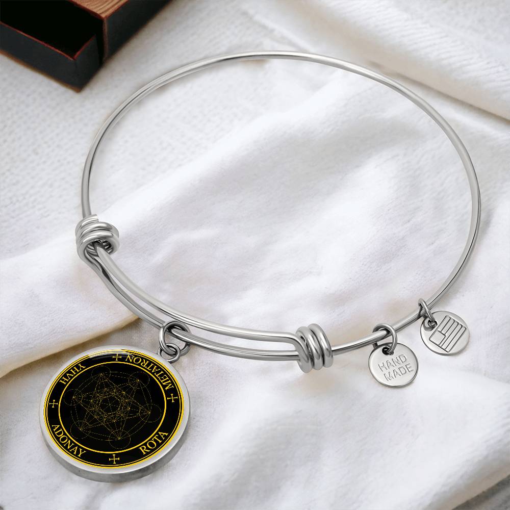 Archangel Metatron Sigil Bracelet - Black