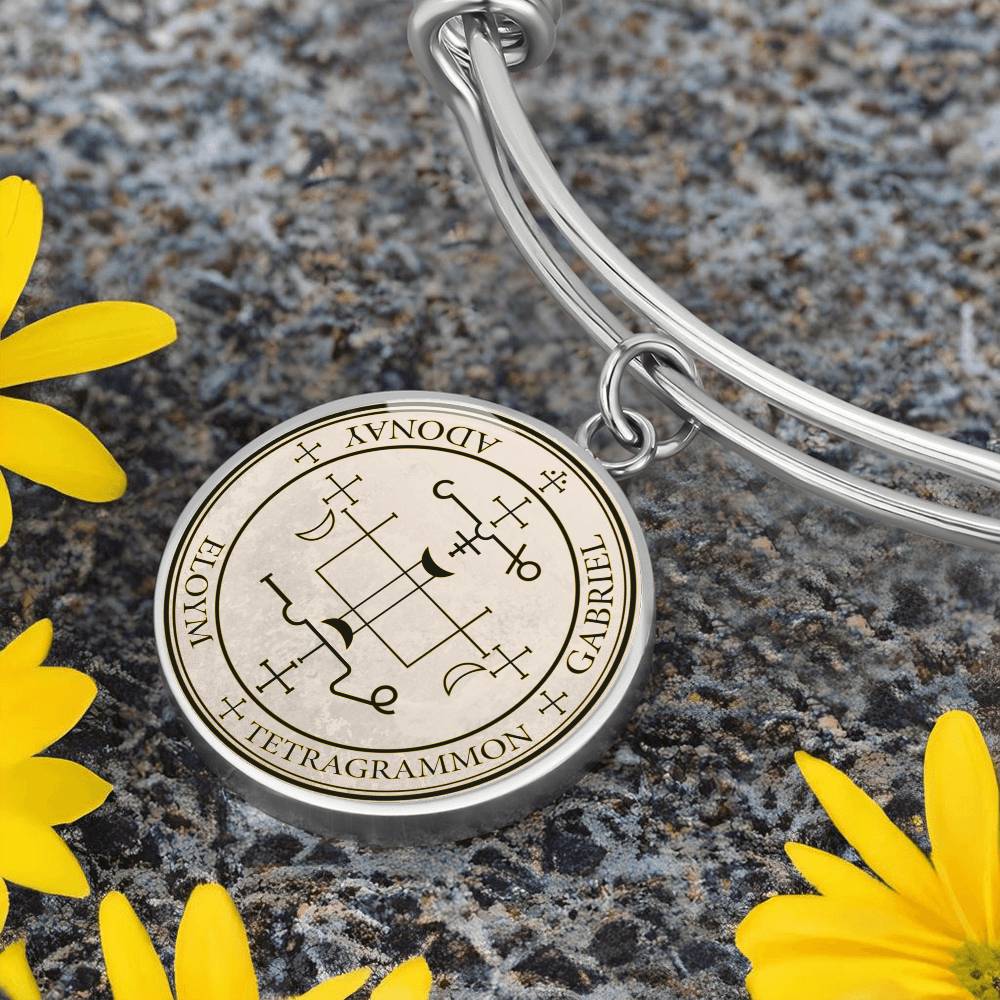 Archangel Gabriel Sigil Bracelet - Old Manuscript