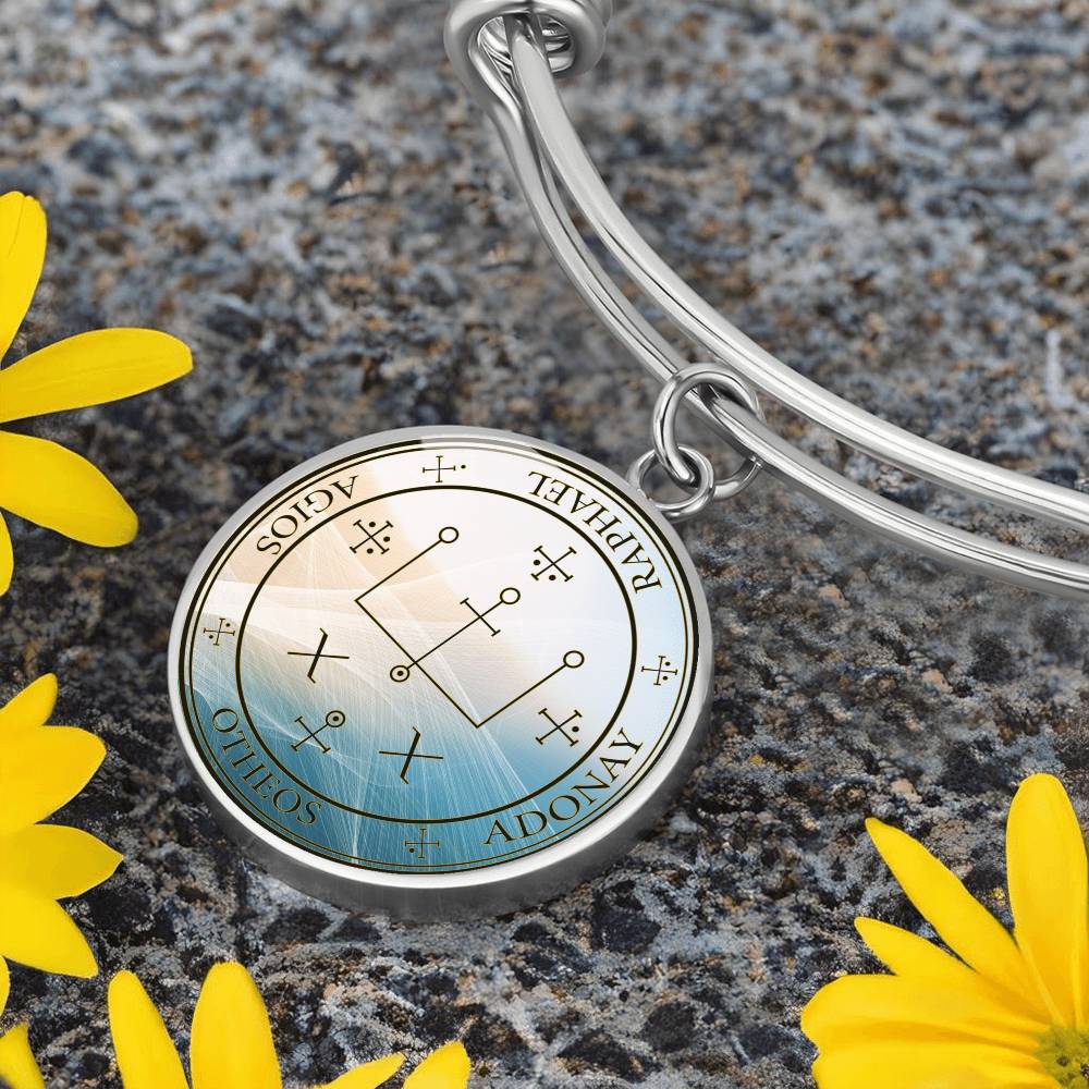 Archangel Raphael Sigil Wave Bracelet