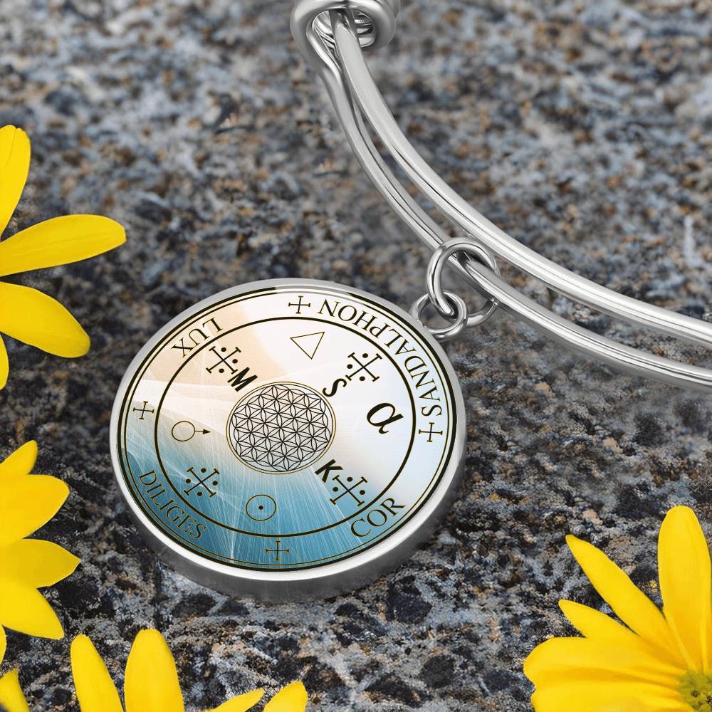Archangel Sandalphon Sigil Wave Bracelet