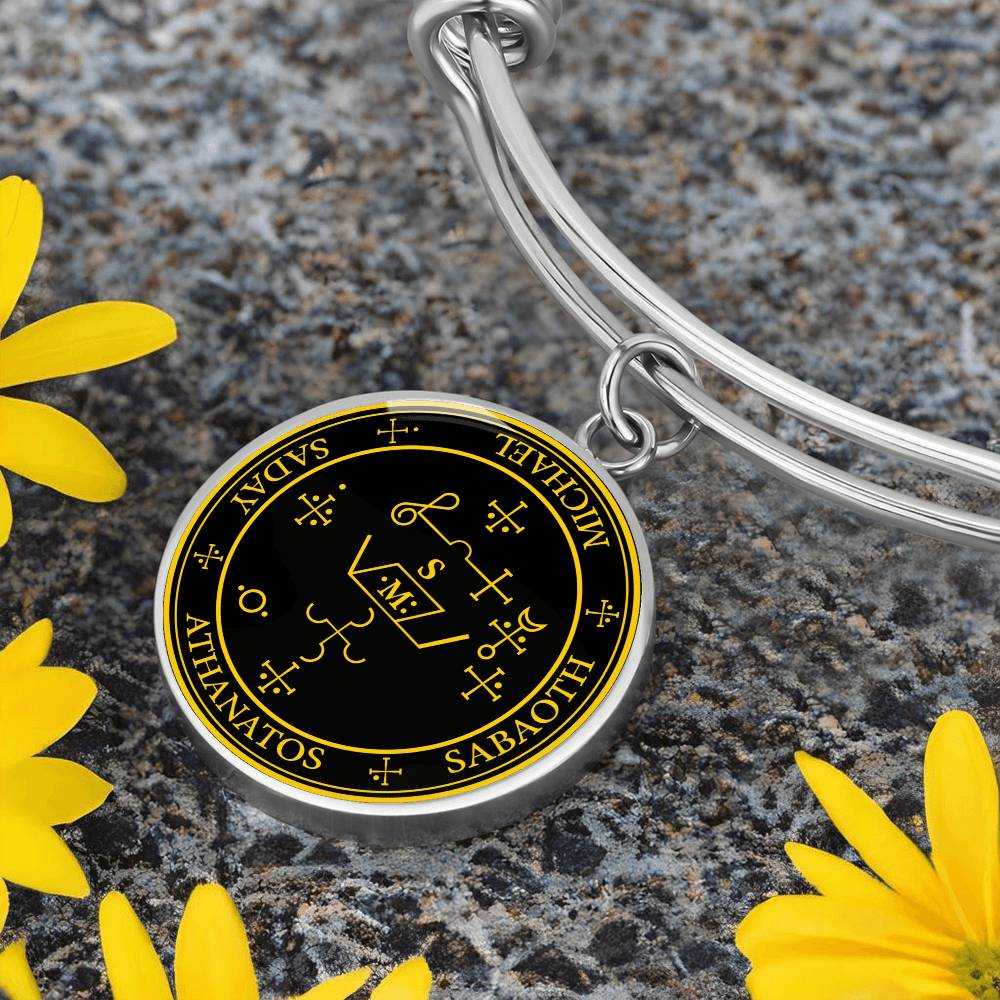Archangel Michael Sigil Bracelet - Black