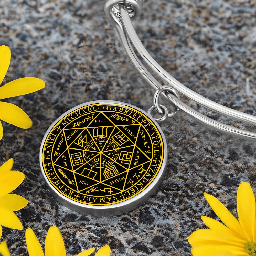 7 Archangels Sigil Bracelet - Black