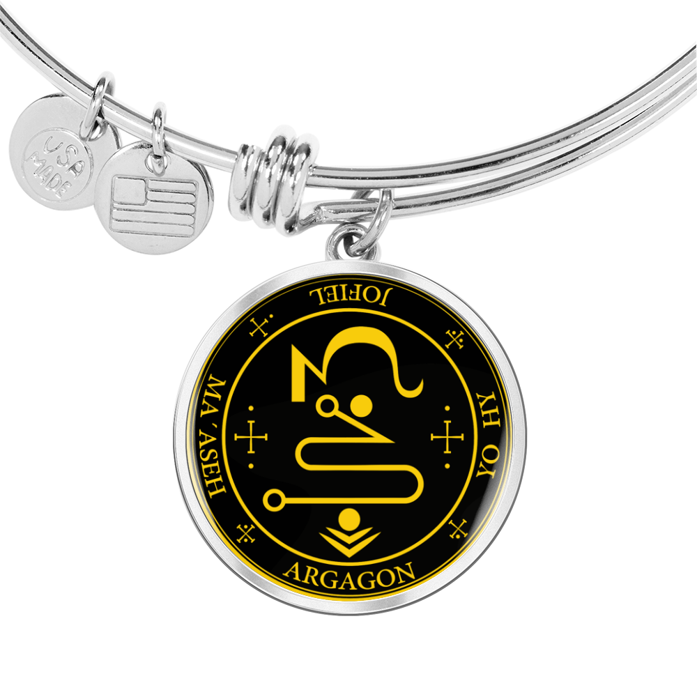 Archangel Jophiel Sigil Bracelet - Black