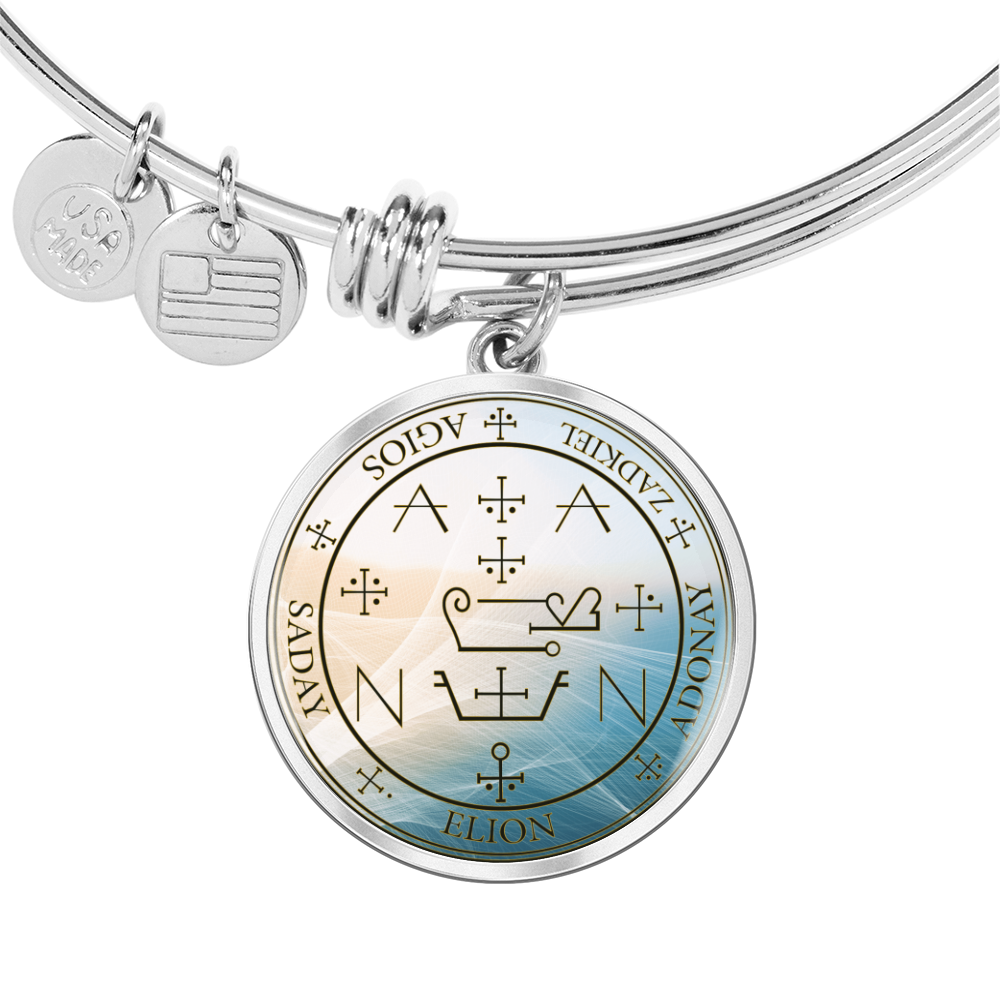 Archangel Zadkiel Sigil Wave Bracelet