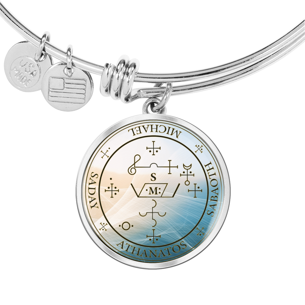 Archangel Michael Sigil Wave Bracelet